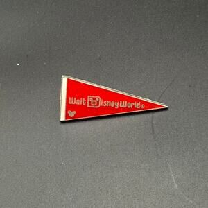 Disney Red Walt Disneyworld Flag Trading Pin 2010